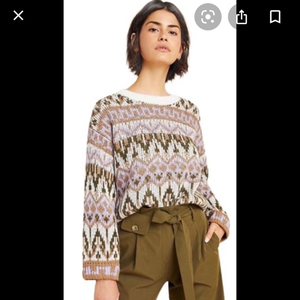 Patterned Anthropologie Sweater
